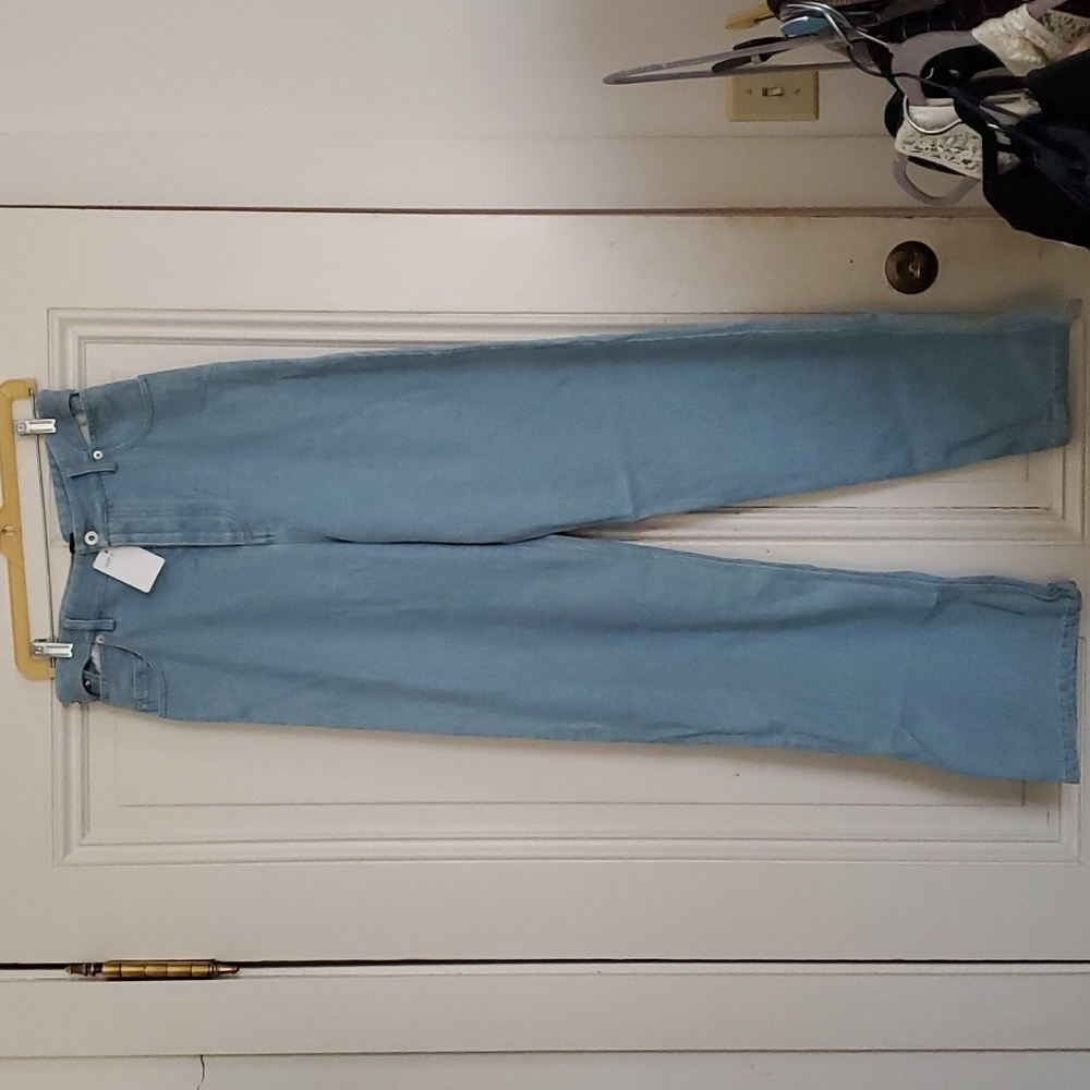 Sz M NWT $785 Y/Project cutout wide leg jeans